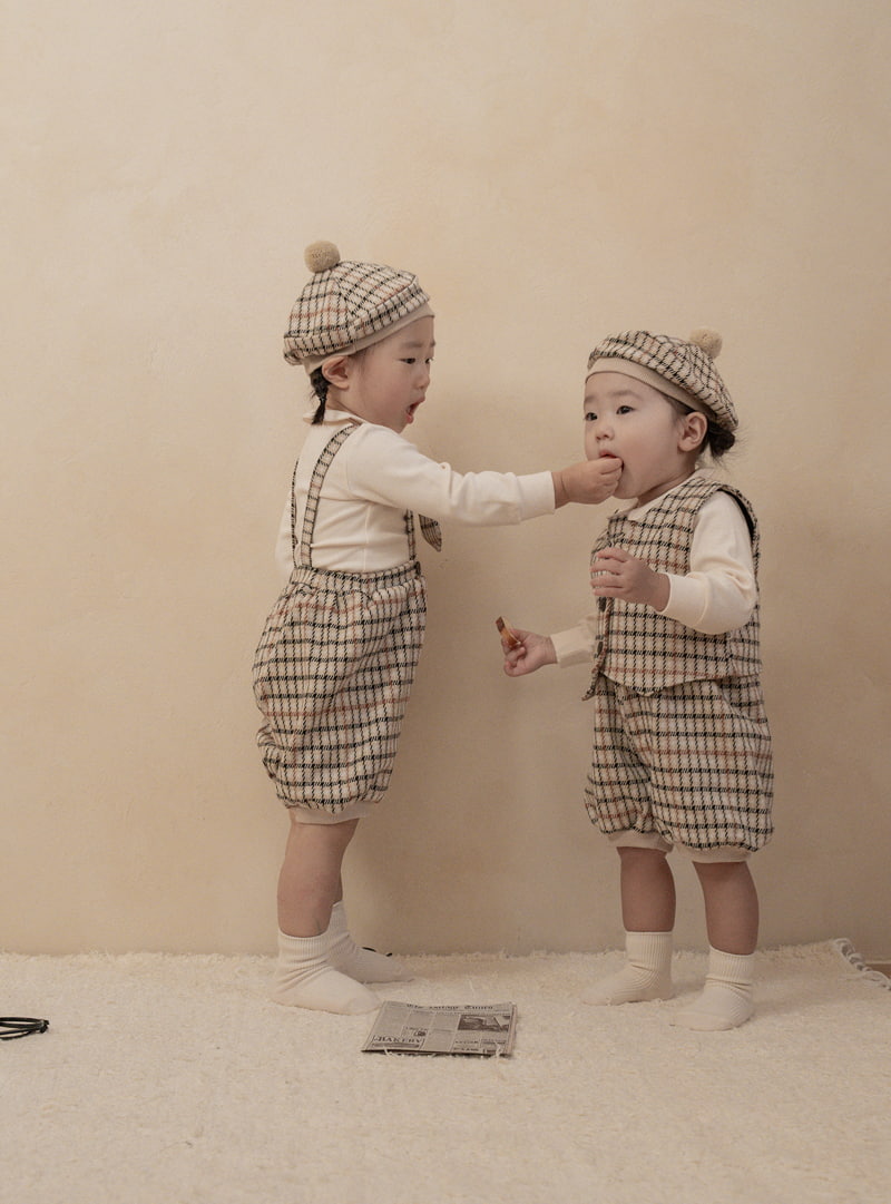 Peekaboo - Korean Baby Fashion - #babywear - Sherlock Baby Vest Bloomer Set - 9