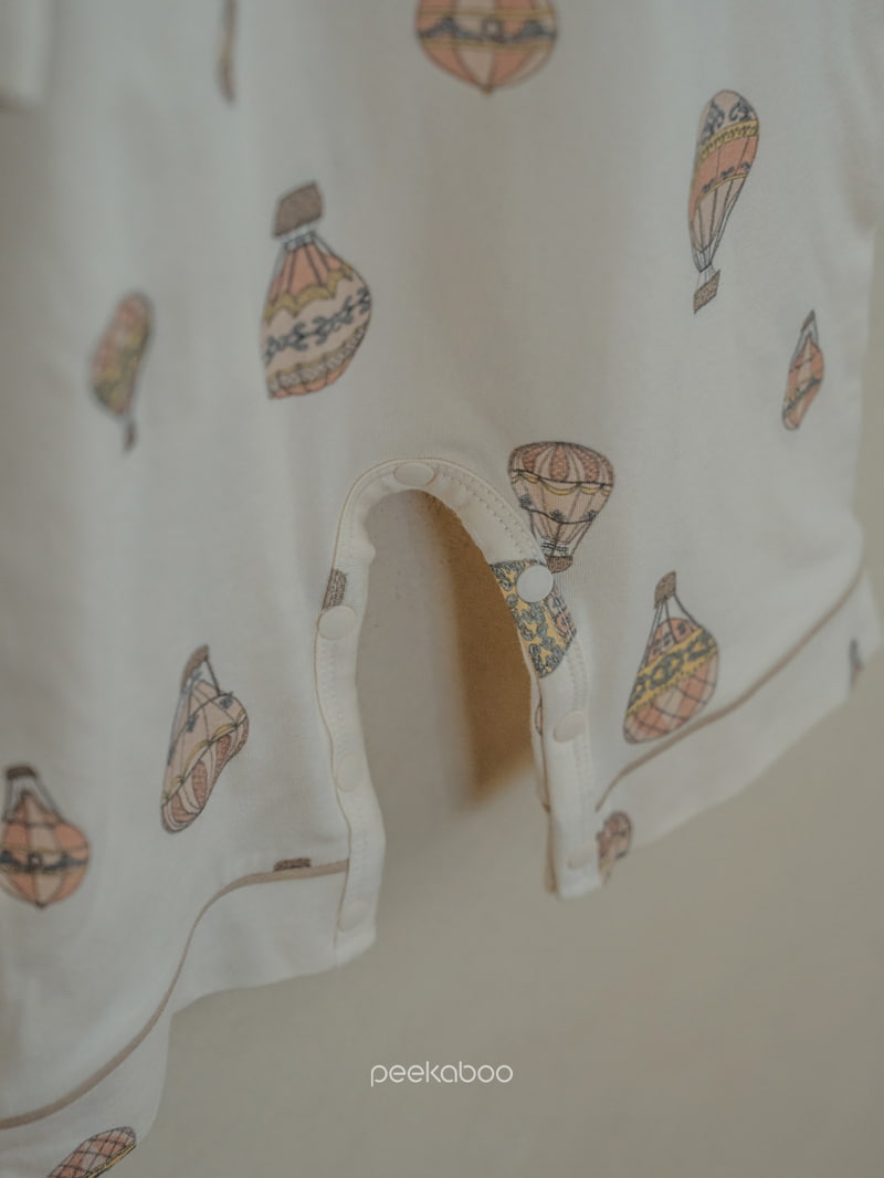 Peekaboo - Korean Baby Fashion - #babywear - Hot Air Balloon Baby Bodysuit - 7