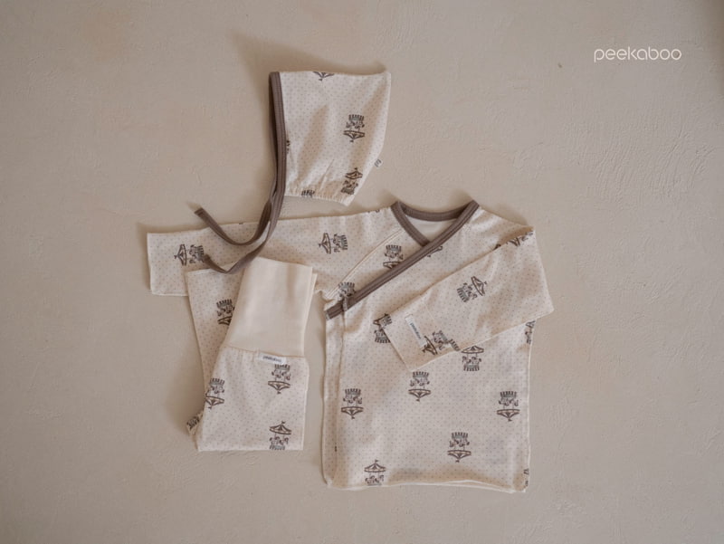 Peekaboo - Korean Baby Fashion - #onlinebabyboutique - Newborn Orgel Bennet Set - 2