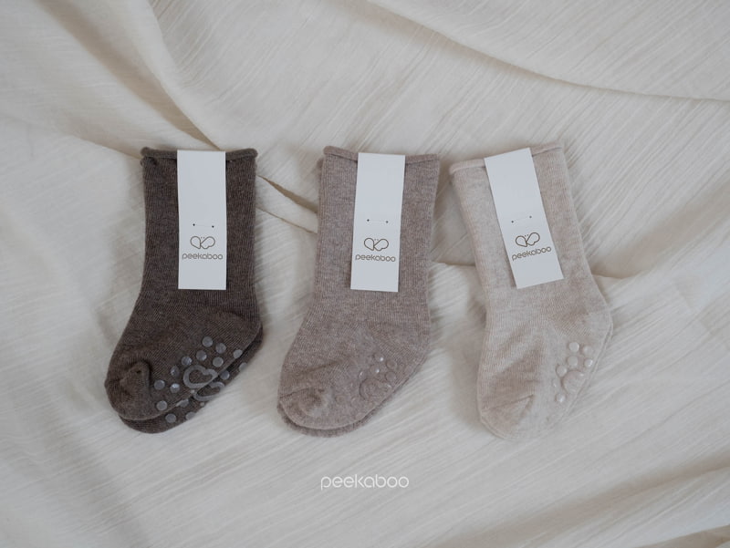 Peekaboo - Korean Children Fashion - #littlefashionista - Tiramisu Socks (set of 3) - 2