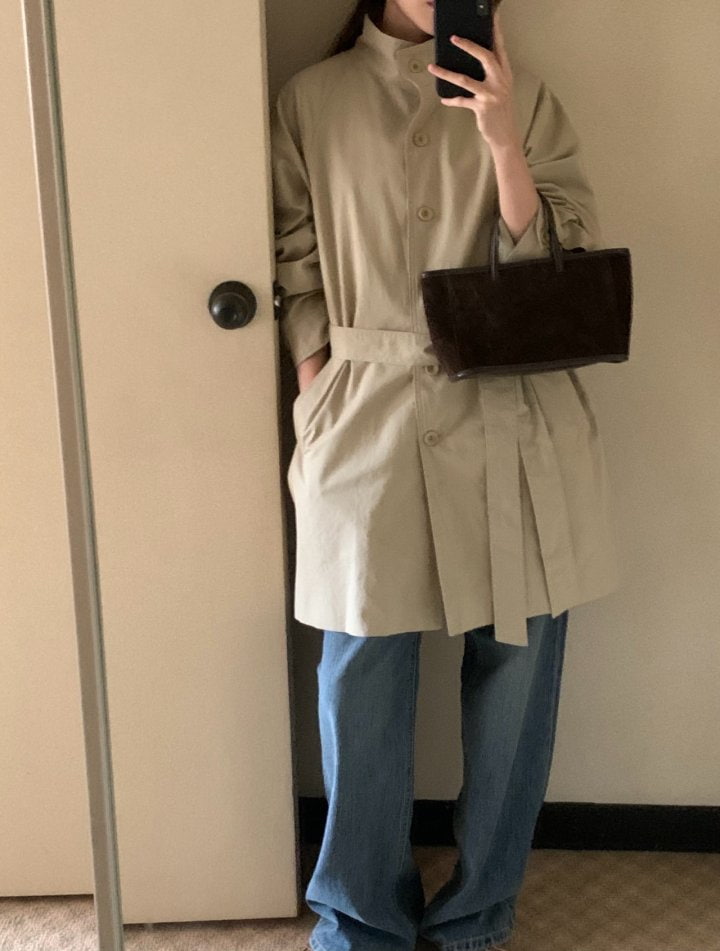 Pomelo - Korean Women Fashion - #momslook - Billy Half Trench Coat