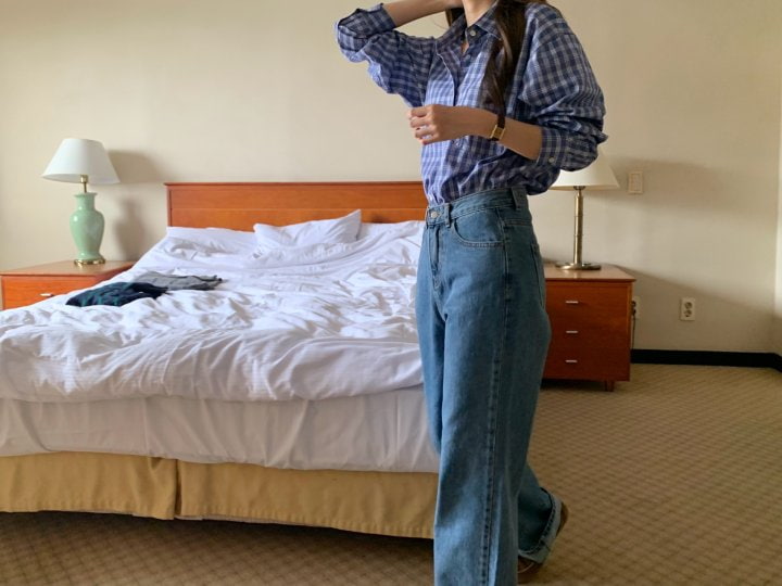 Pomelo - Korean Women Fashion - #womensfashion - Classic Denim Pants - 4