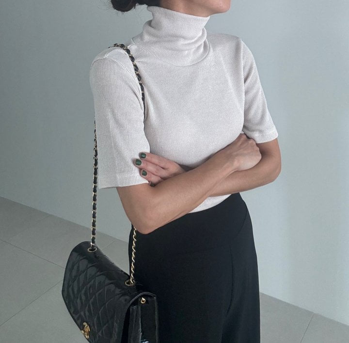 Ripple - Korean Women Fashion - #vintageinspired - Reels Turtleneck Tee - 4