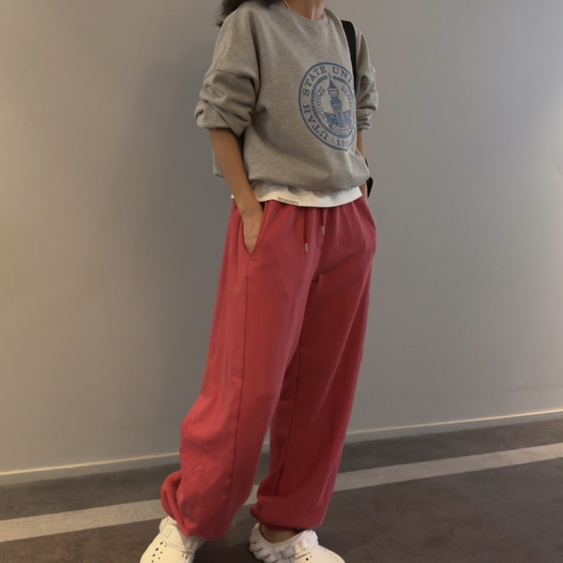 Ripple - Korean Women Fashion - #womensfashion - Slit Jogger Pants - 7