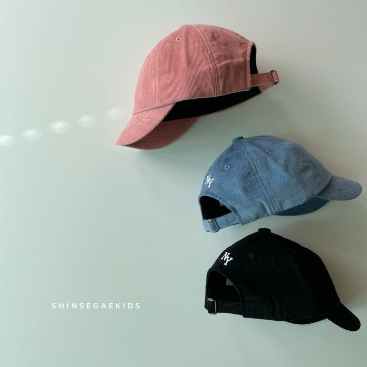 Shinseage Kids - Korean Children Fashion - #kidzfashiontrend - NY Corduroy Ball Cap - 2