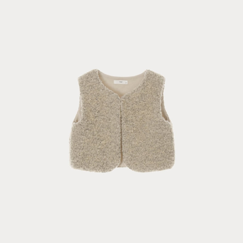 Soye - Korean Children Fashion - #kidsstore - Cream Vest - 2