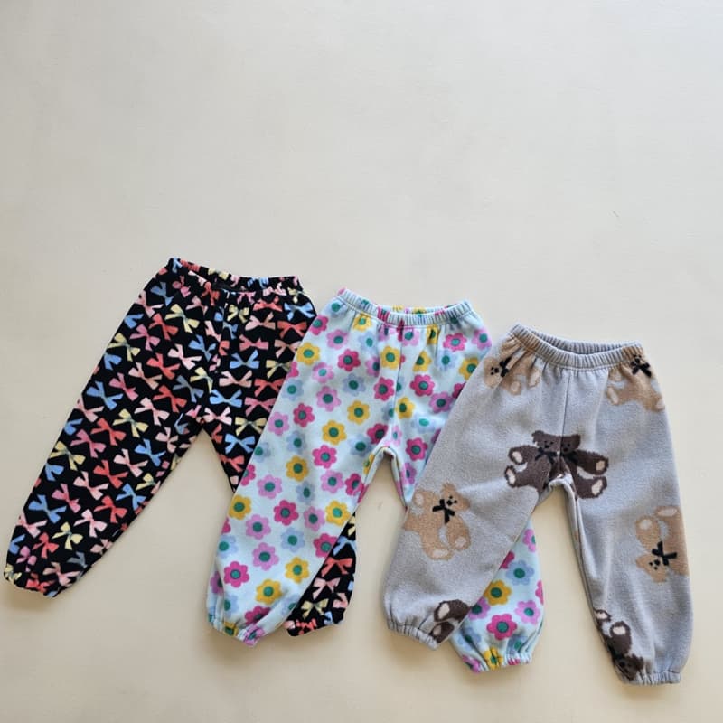 1St Blue - Korean Children Fashion - #fashionkids - Fleece Comfy Pants - 7