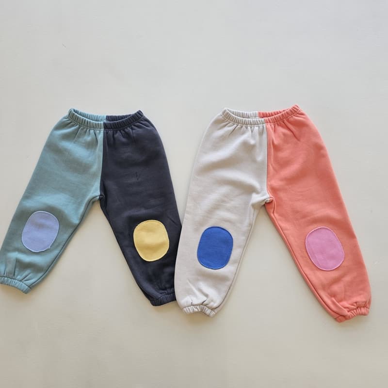 1St Blue - Korean Children Fashion - #fashionkids - Patch Colored Pants - 6