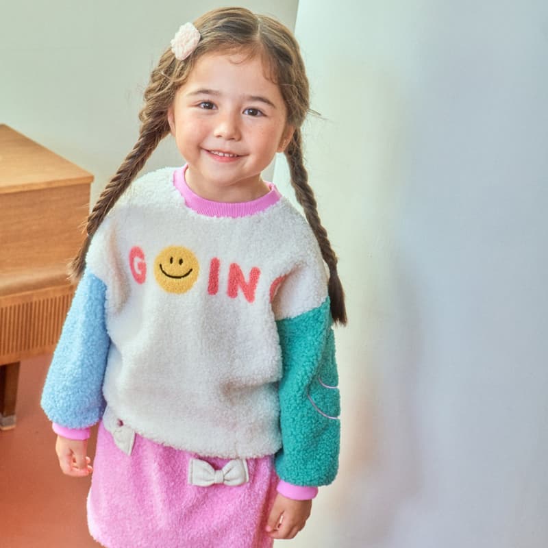 1St Blue - Korean Children Fashion - #kidzfashiontrend - Dumble Smile Pullover - 2