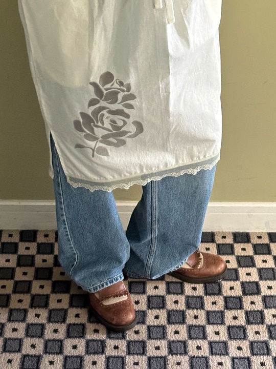 Glen Flocking Skirt