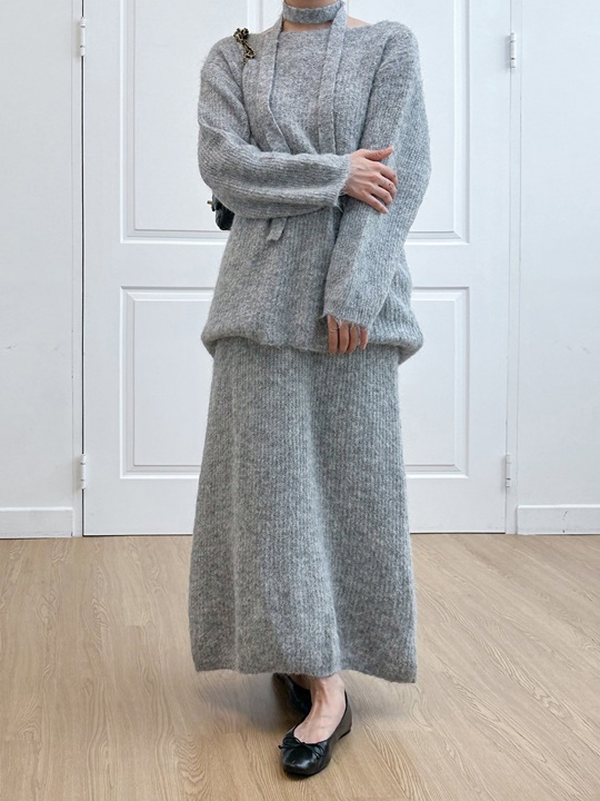 Hairy Skirt Set