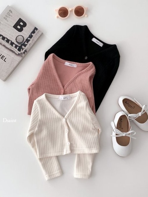 Rib Slim Cardigan