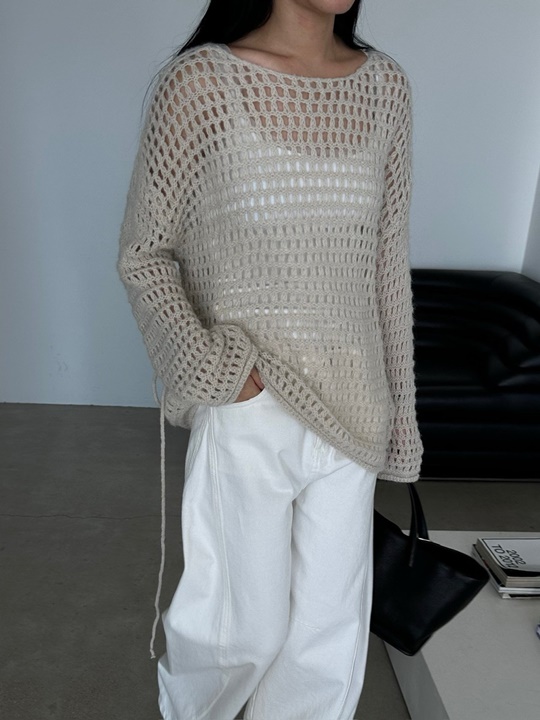 Lala String Knit Top