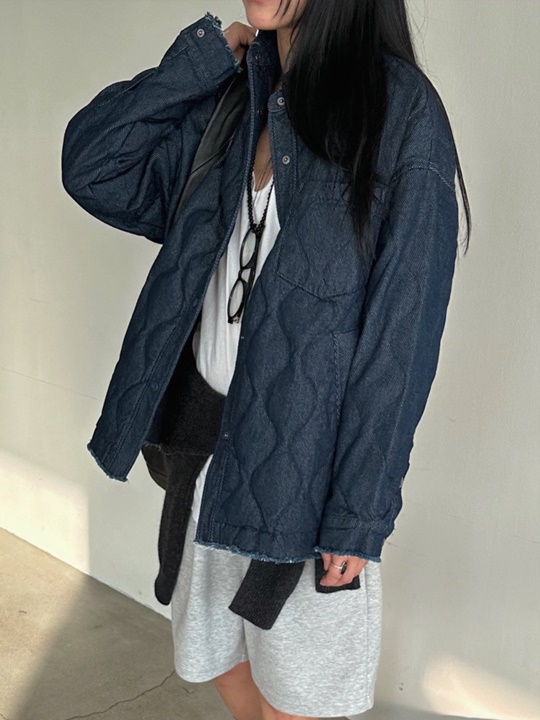 Denim Shirts Padded Jacket