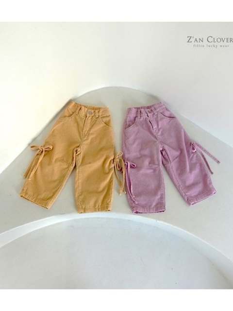 Ribbon Corduroy Pants