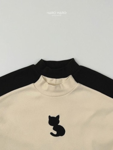 Cats Fleece Half Turtleneck