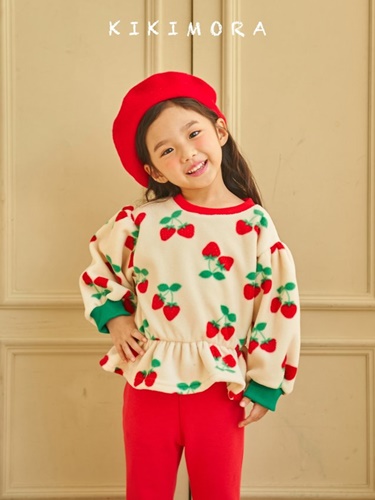 Strawberry Shirring Tee