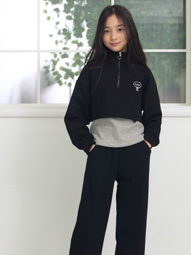 Half Zip-up Set