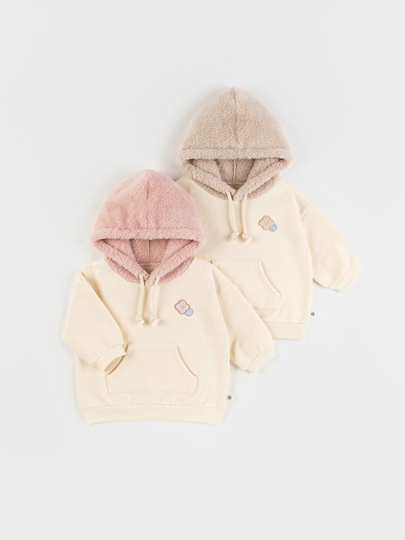 Everett Hood Fleece Lined Baby Sweatshirt