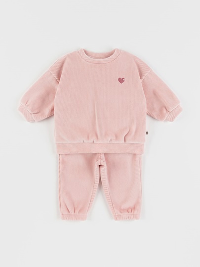AMIGO Double Velour Baby Set Pink