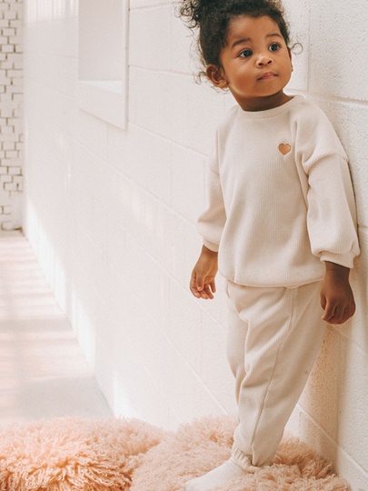 AMIGO Double Velour Baby Set Cream
