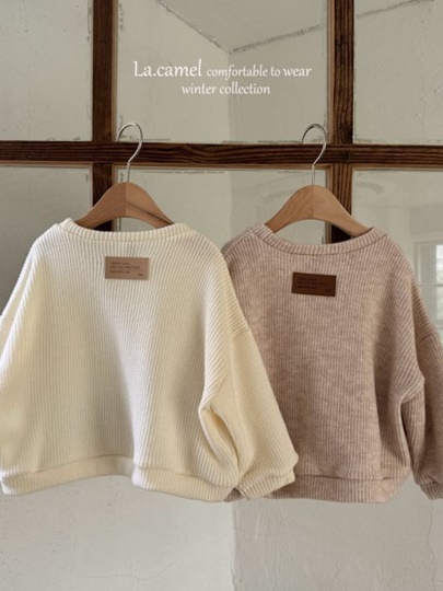 Label Knit Pullover