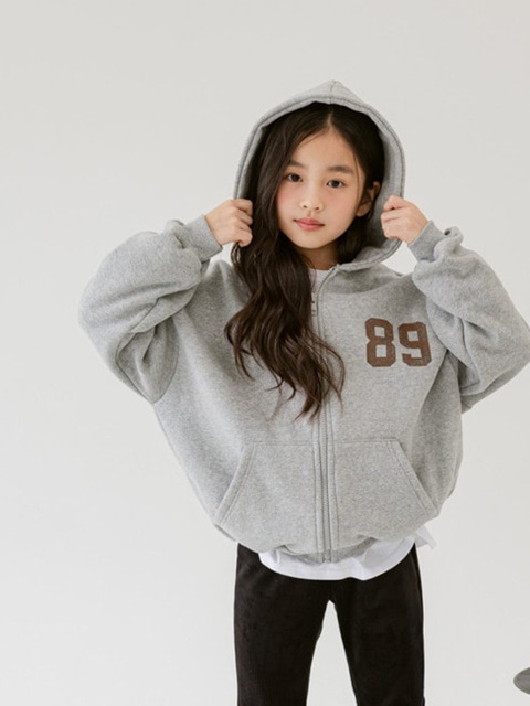 98 Brushed Hooded Zip-up