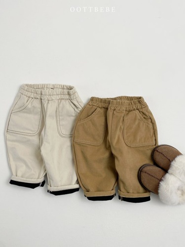 Fleeced Colored Stitch Pants