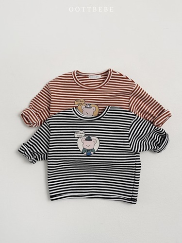 Friends Stripe Piping Tee