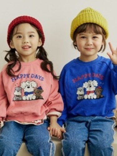 Puppy Raglan Sweatshirt