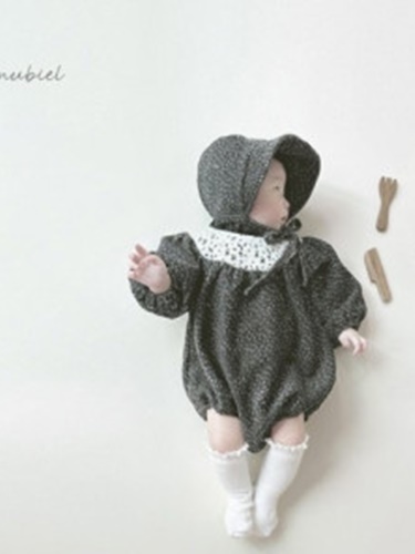 Snowflake Romper Bonnet Set