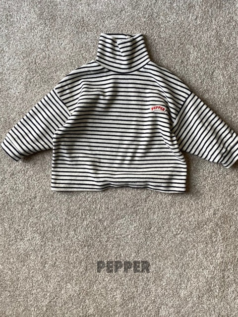 Stripe Turtleneck Tee