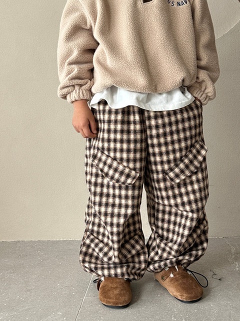 Brushed Check Pants