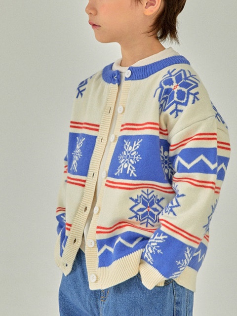 Snow Flower Knit Cardigan