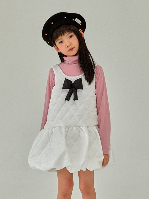 Embosing Sleeveless One-piece