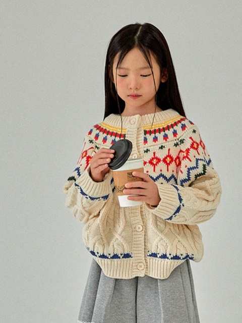 Zigzag Knit Cardigan
