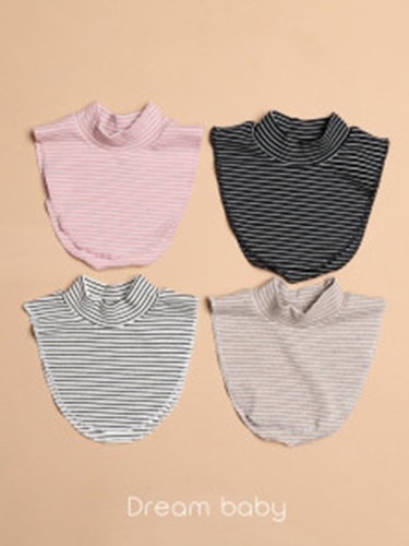 Fake Stripe Turtleneck Top