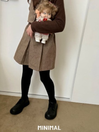 Maron Pleats Skirt
