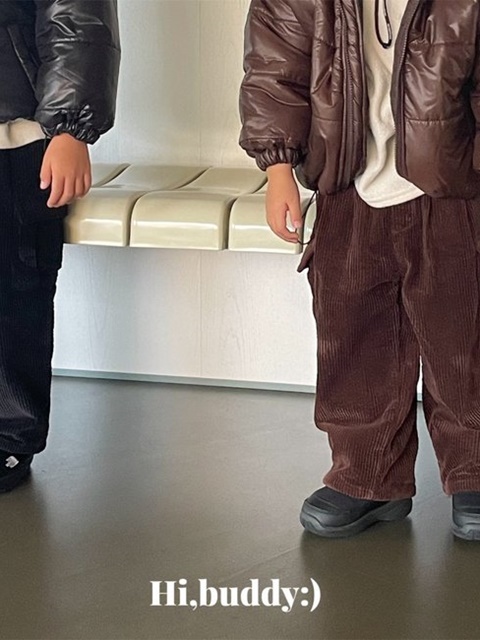 Bubble Corduroy Cargo Pants