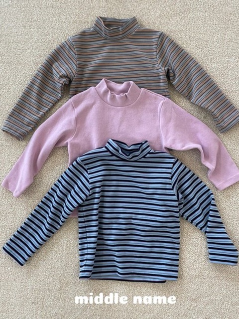 Peach Brushed Mockneck