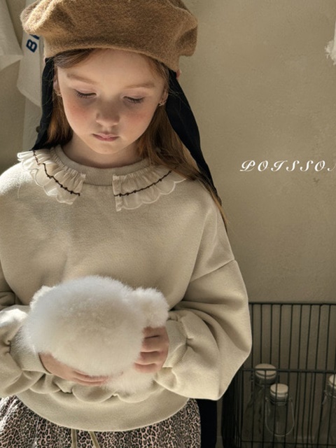 Frill Collar Sweatshirt