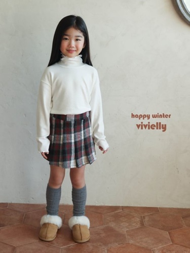 Check Skirt Pants