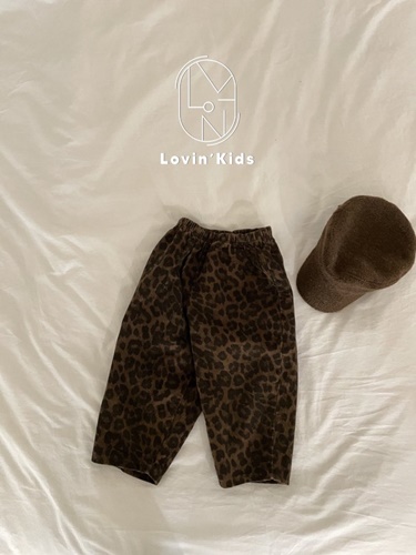 Leopard Corduroy Pants