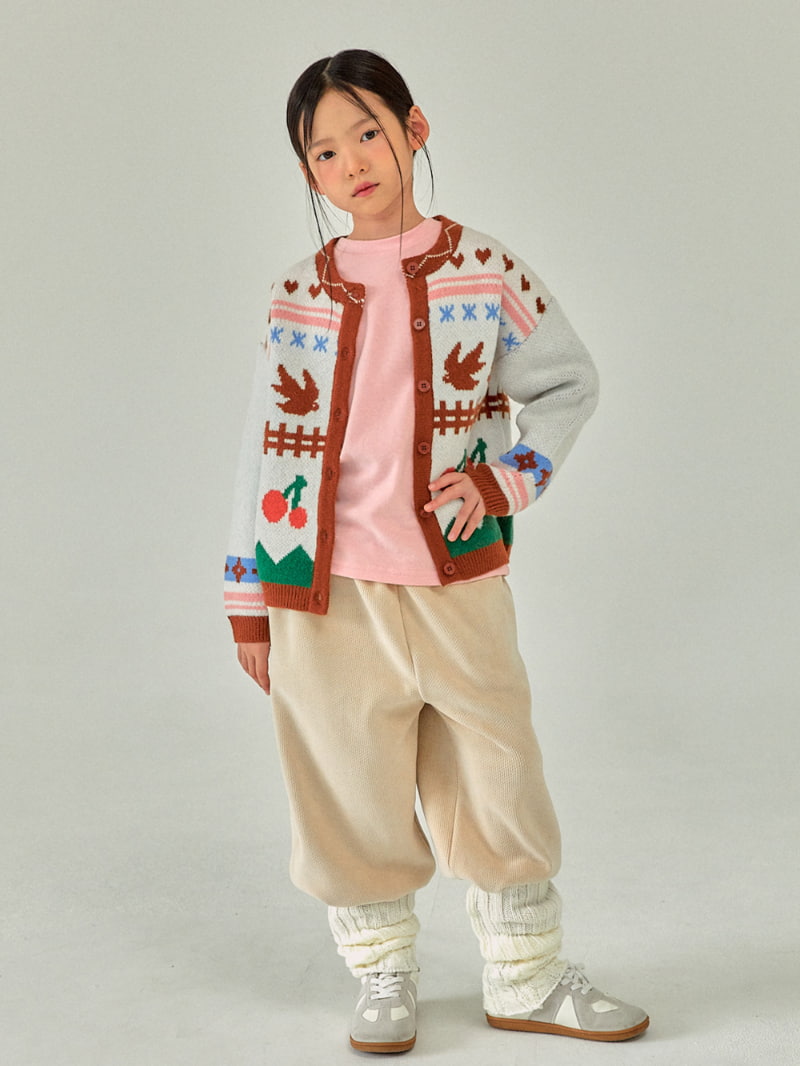 A-Market - Korean Children Fashion - #fashionkids - Cherry Knit Cardigan - 8