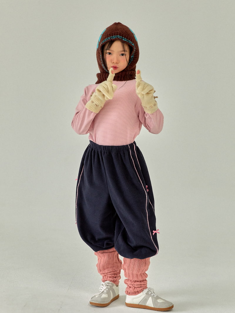A-Market - Korean Children Fashion - #kidzfashiontrend - Loose Stripe Turtleneck Tee - 8
