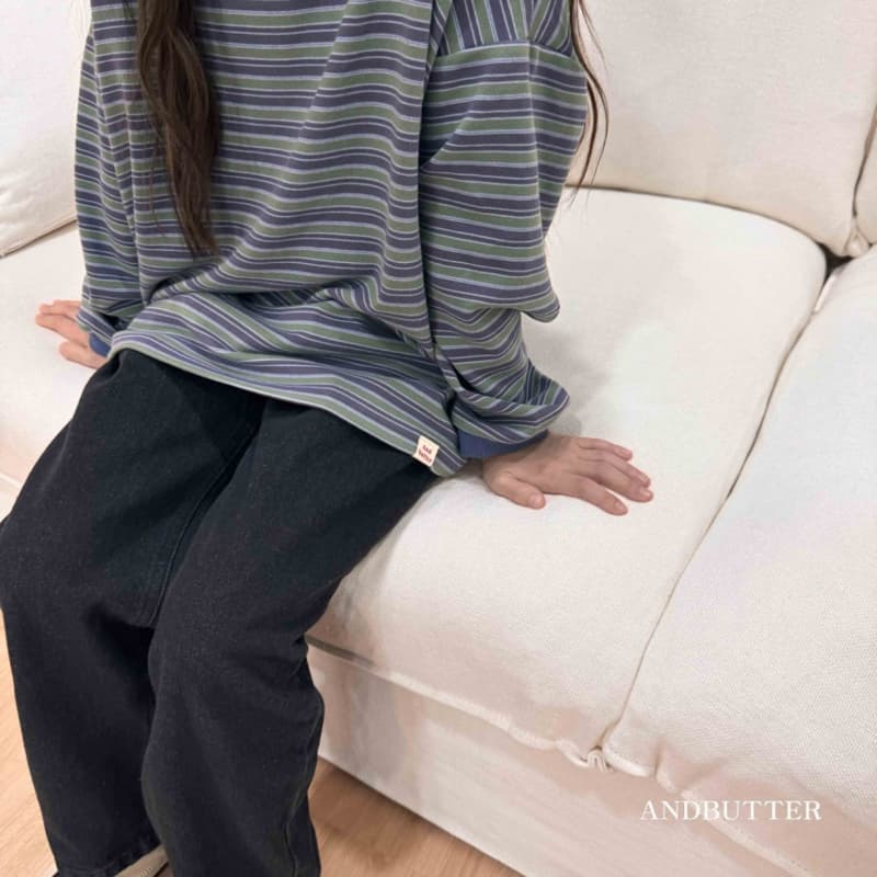 Andbutter - Korean Children Fashion - #childrensboutique - Soft Striped Tee - 8
