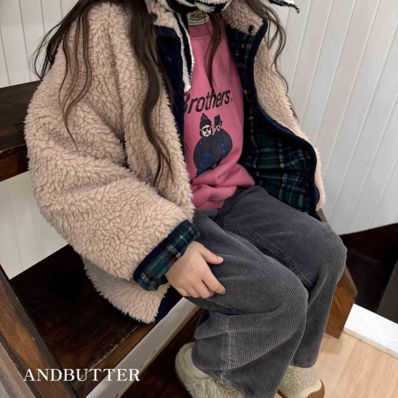 Andbutter - Korean Children Fashion - #Kfashion4kids - Dumble Reversible Jumper - 4