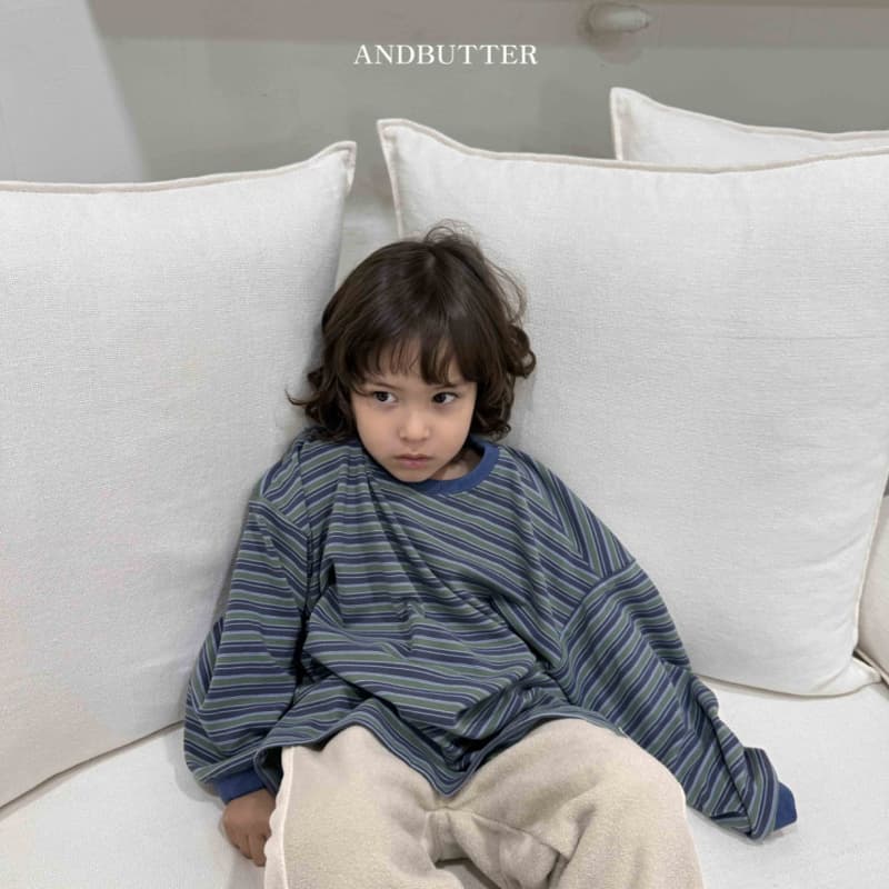 Andbutter - Korean Children Fashion - #magicofchildhood - Soft Striped Tee