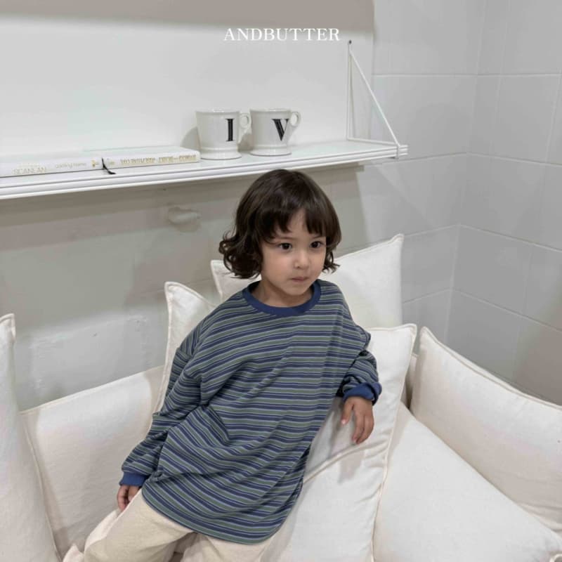 Andbutter - Korean Children Fashion - #minifashionista - Soft Striped Tee - 2