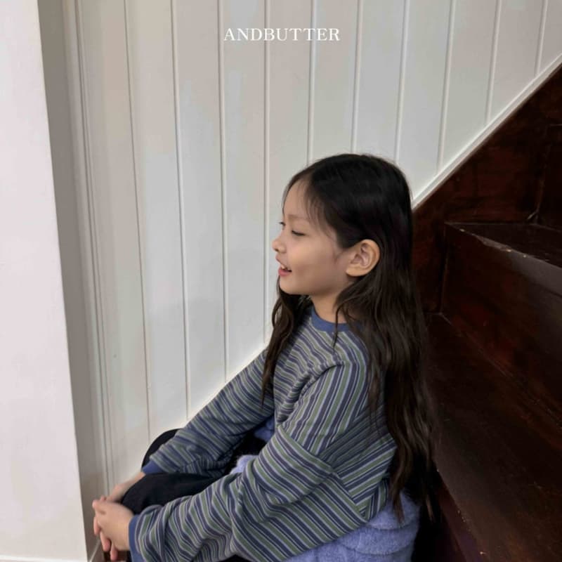 Andbutter - Korean Children Fashion - #toddlerclothing - Soft Striped Tee - 5